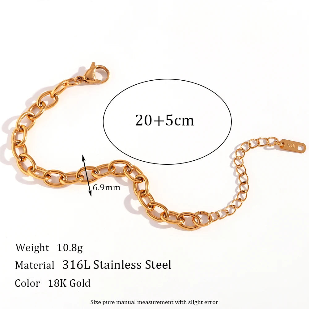 E.B.belle Gold Plated Chain Jewelry