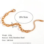 E.B.belle Gold Plated Chain Jewelry