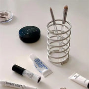 Toothbrush Stainless Steel Holder Metal Bathroom Accessories Tool for Toothpaste Makeup Brush Storage Rack Home Decoration