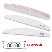 Abrasive Nail File Set — 5 Pieces, Selected Shape and Grit