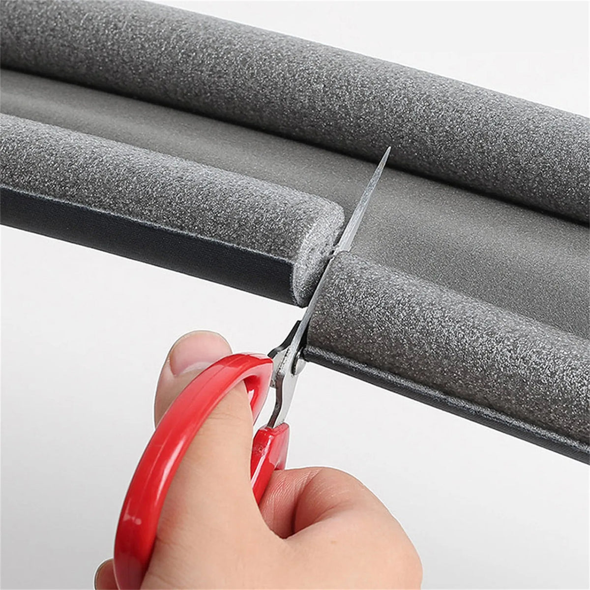 Twin-Roll Fabric Under-Door Draft Guard — Trim-to-Fit, 1 Piece