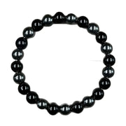 1Pc Men-Women Fashion Memory Bracelet Obsidian Hematite Beaded Bracelet Natural Stone Beads Jewelry Unique Birthday Holiday Gift