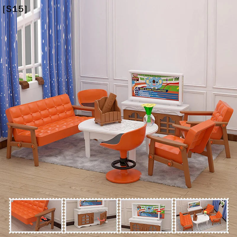 1:12 Dollhouse Miniture Furniture Dolls Household Items Girl DIY Role Play Toy Decoration Accessories[S15][S15]