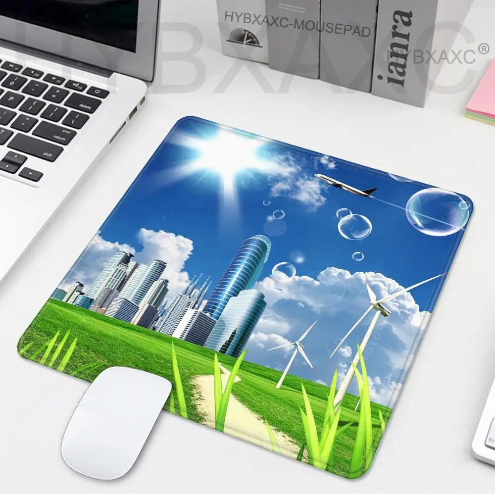 1pc Cute-Frutiger Aero Arts Small XS Mouse Pad Keyboard Pad Laptop Cushion Non-slip Table Mat Desk Pad For Home Office HYBXAXC