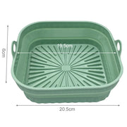 Foldable Air Fryer Silicone Liners Reusable Silicone Air Fryer Basket Food Safe Non Stick Air-Fryer Bakewa Kitchen Accessorie