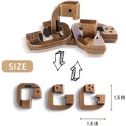 Metal Magic Baffling Puzzles Brain Teasers For Kids Adults Mind Challenge IQ Test 3PCS Set Disentanglement Educational Toys
