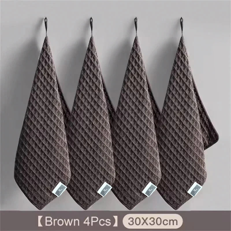 Microfiber Coffee-Bar Cleaning Towels — 30 × 30 cm, Selected Pack