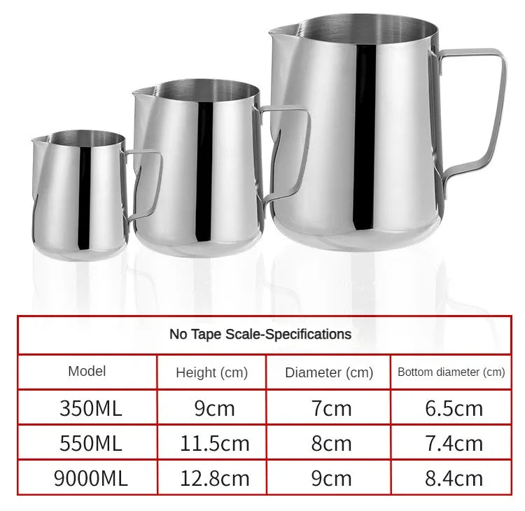 Stainless Steel Milk Frothing Pitcher