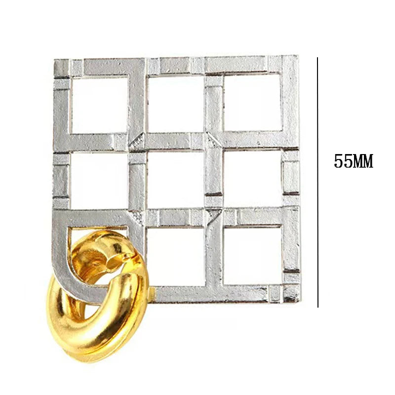 Disentanglement Cast Metal Puzzles TianZI Lock Brain Teasers for Adults Teens Kids IQ Test Toys Educational Gifts