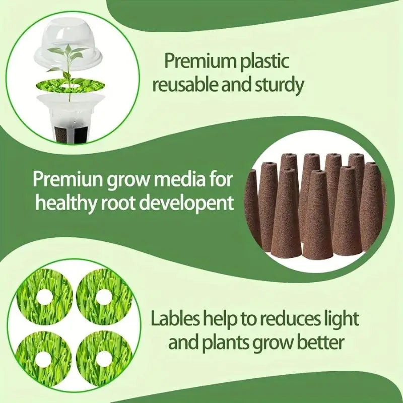 67-Piece Indoor Hydroponic Seed Pod Kit