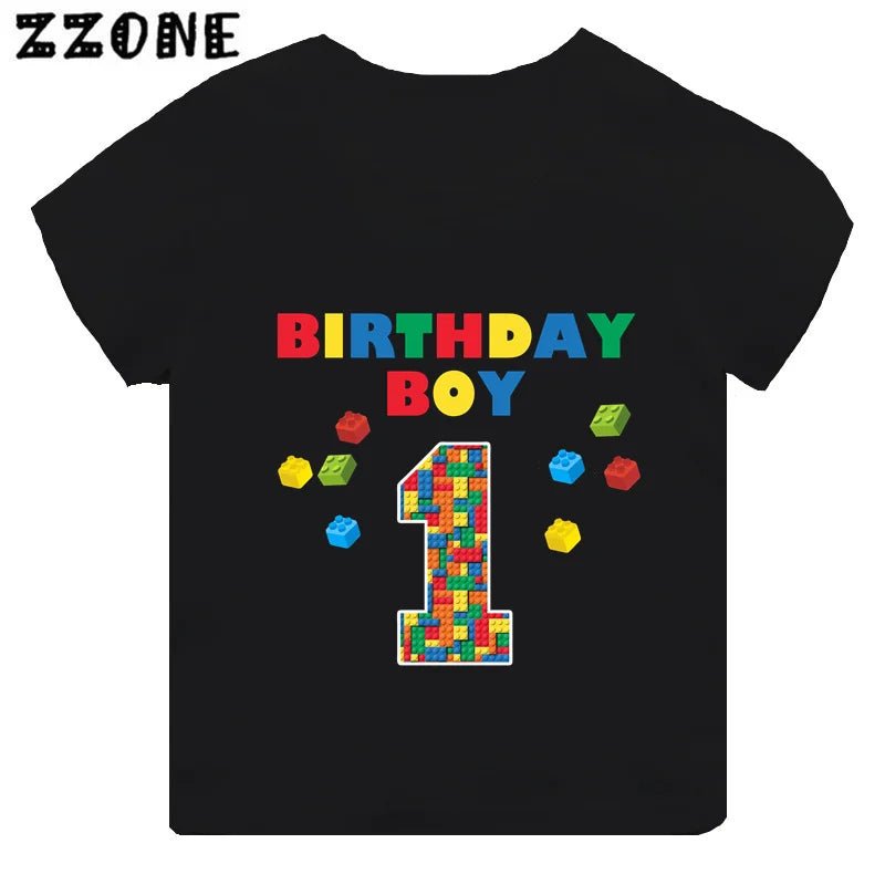 Building Blocks Print Kids T-Shirt