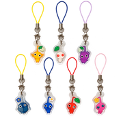 Seven acrylic cartoon phone charms