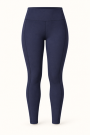 Bebe Sport navy performance leggings studio product photo