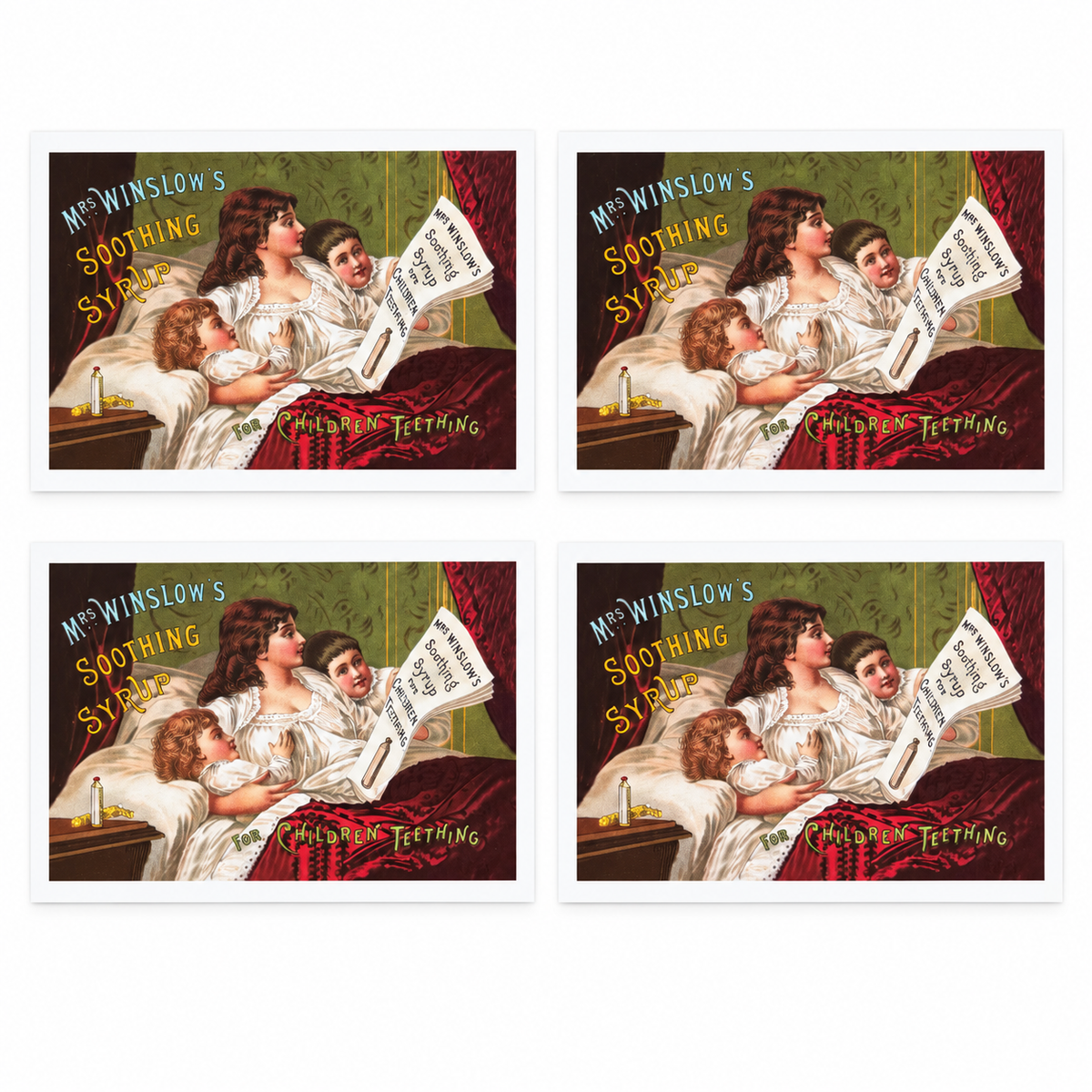 Mrs. Winslow’s postcard pack of four