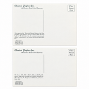 Classical Graphics tiger and Siberian sable two-postcard set — back