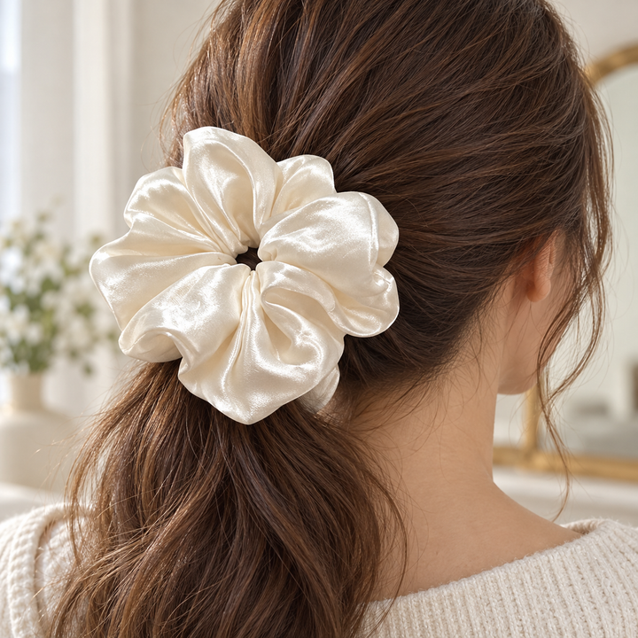Large Satin Hair Scrunchie — 1 Piece