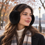 Women's Foldable Polyester Winter Earmuffs — 1 Pair