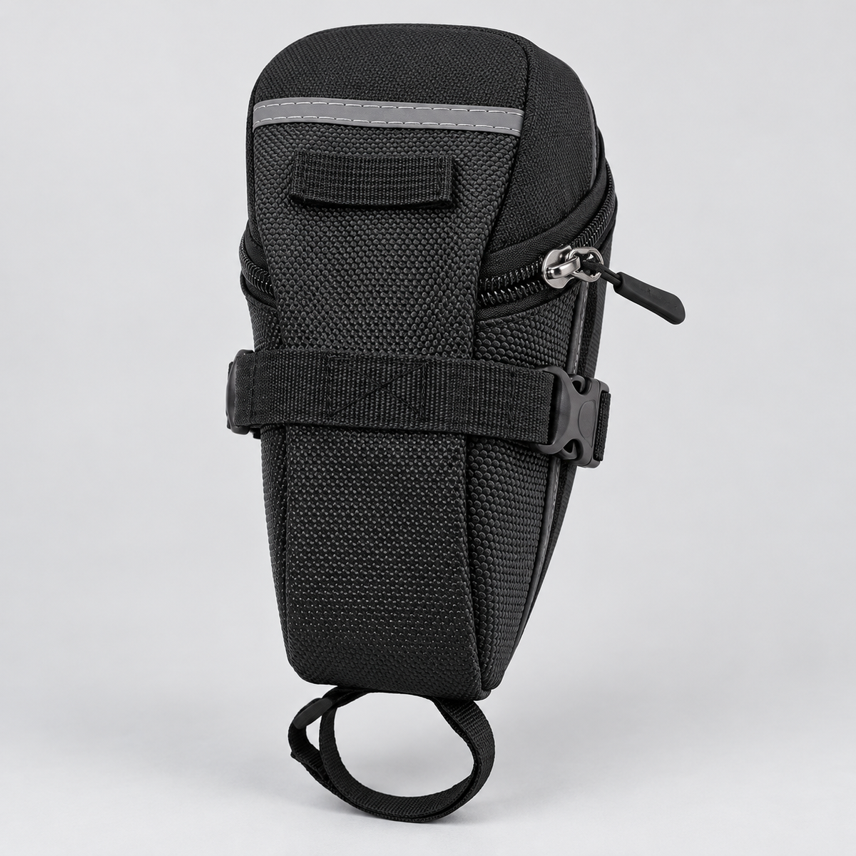 600D Nylon Bicycle Saddle Bag — Black or Red, 1 Piece