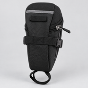 600D Nylon Bicycle Saddle Bag — Black or Red, 1 Piece