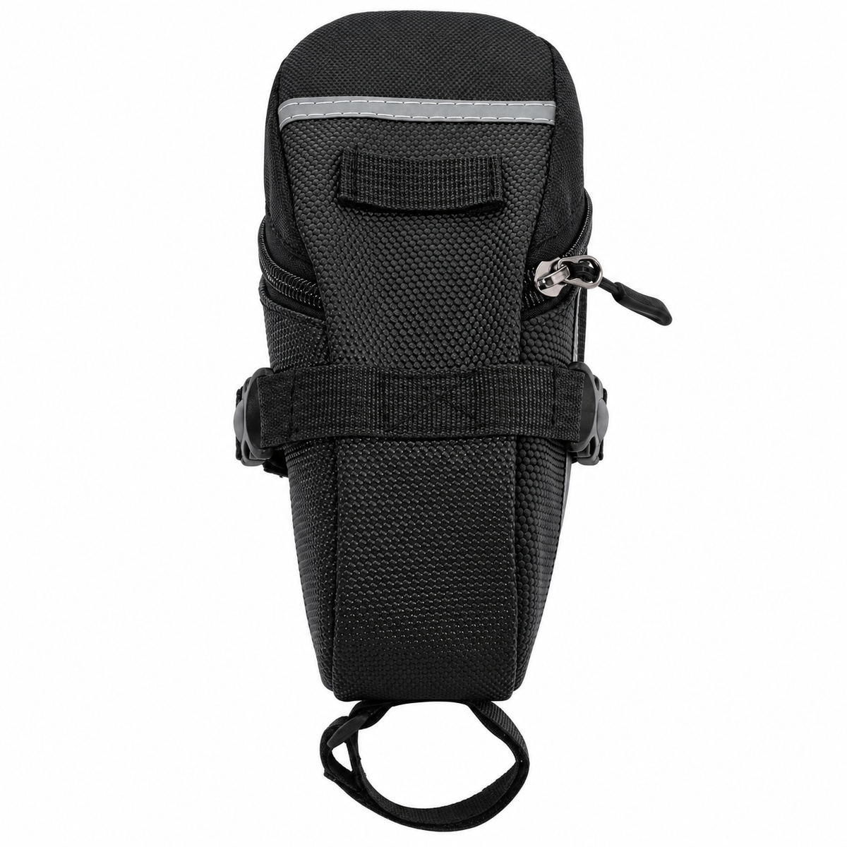 600D Nylon Bicycle Saddle Bag — Black or Red, 1 Piece