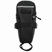 600D Nylon Bicycle Saddle Bag — Black or Red, 1 Piece
