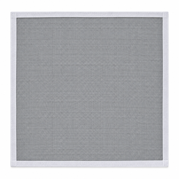 Fiberglass Window Screen with Hook-and-Loop Edging — Gray, Selected Size