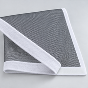 Fiberglass Window Screen with Hook-and-Loop Edging — Gray, Selected Size
