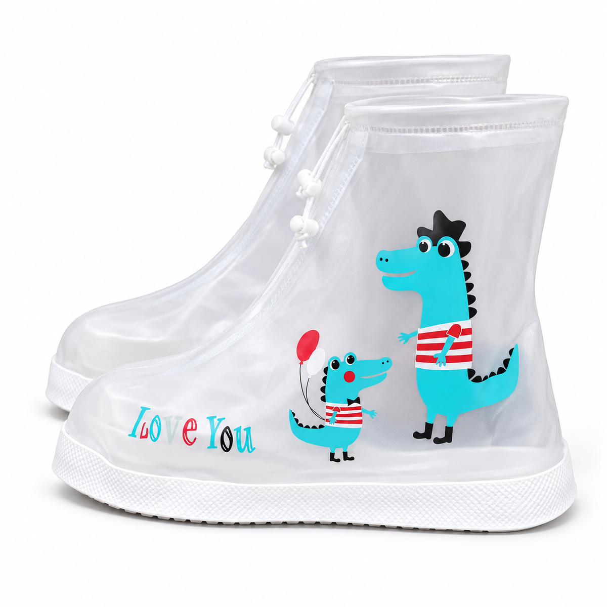 Children’s Reusable Rain Shoe Covers — Selected Print and Size, 1 Pair