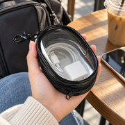 Clear Zipper Travel Pouch with Clip — Selected 1- or 2-Piece Pack