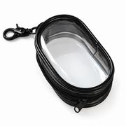 Clear Zipper Travel Pouch with Clip — Selected 1- or 2-Piece Pack