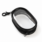 Clear Zipper Travel Pouch with Clip — Selected 1- or 2-Piece Pack