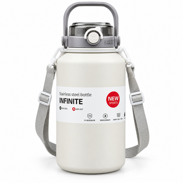 Stainless Steel Insulated Water Bottle with Handle — 2L