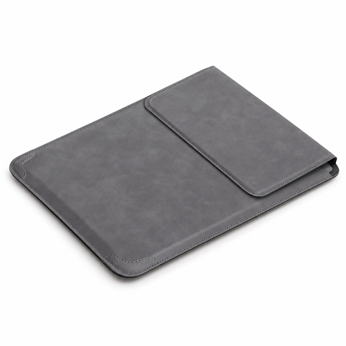 PU Laptop Sleeve with Folding Stand — 13–16 Inch Options
