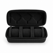 Nylon Watch Travel Case — Black, 3 Slots