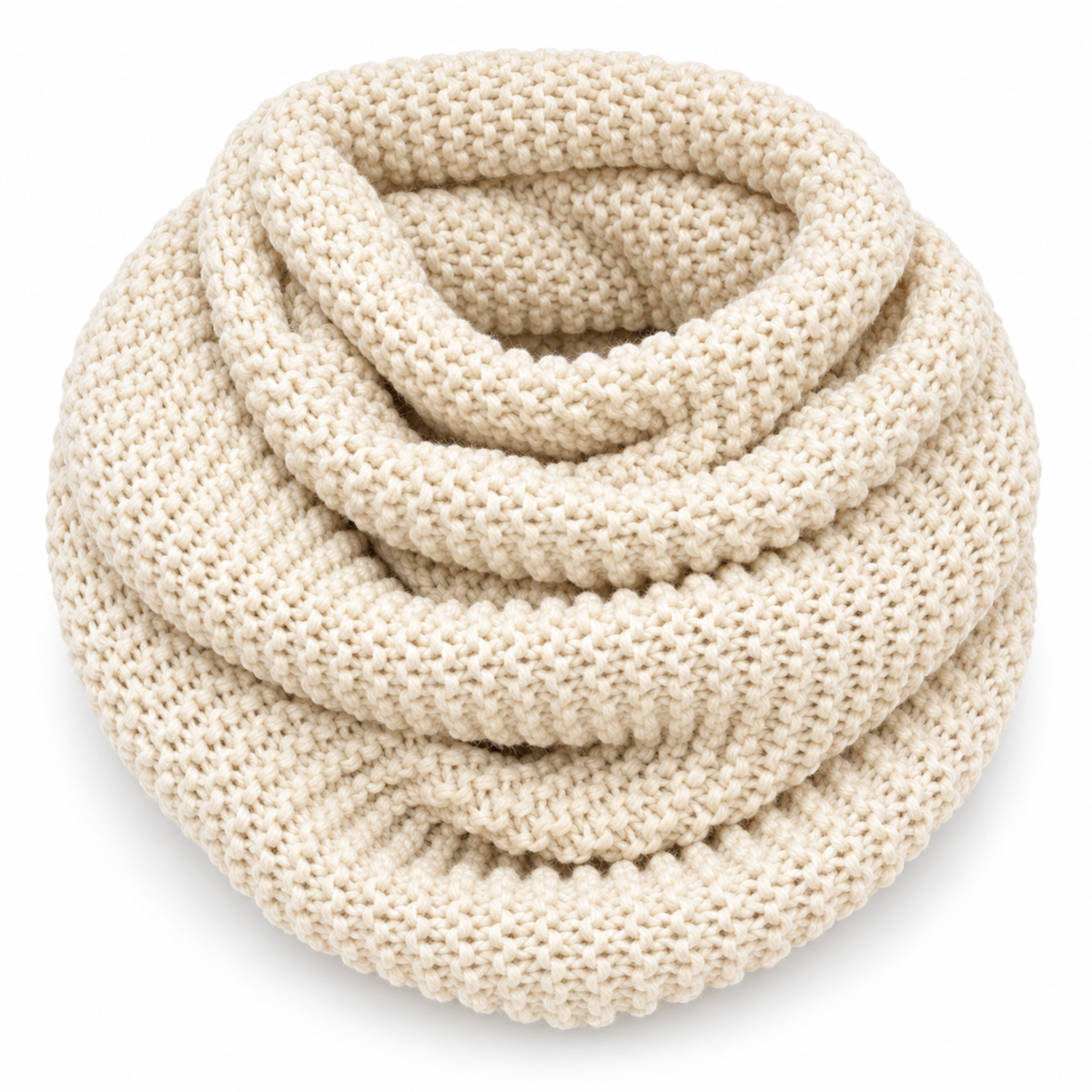 Unisex Polyester Chunky-Knit Infinity Scarf — 1 Piece — product only