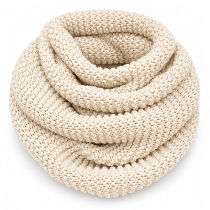 Unisex Polyester Chunky-Knit Infinity Scarf — 1 Piece — product only