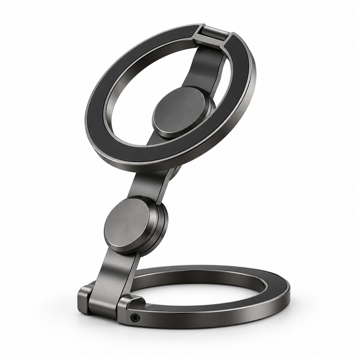 Aluminum Magnetic Dual-Ring Phone Stand — 1 Piece — product only
