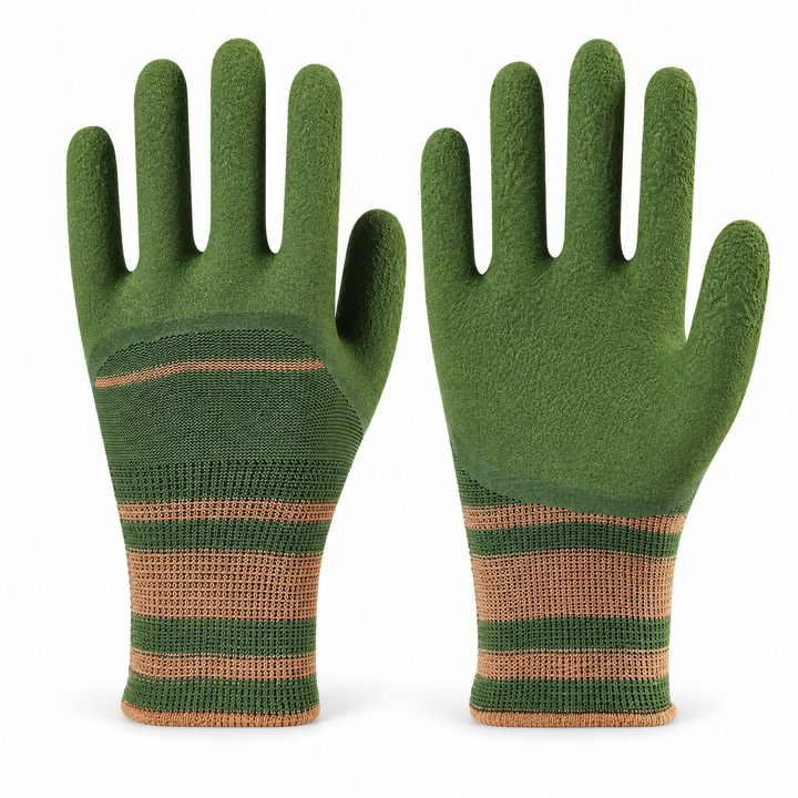 Green Knit Gardening Gloves — Selected 1-, 2- or 5-Pair Pack — product only