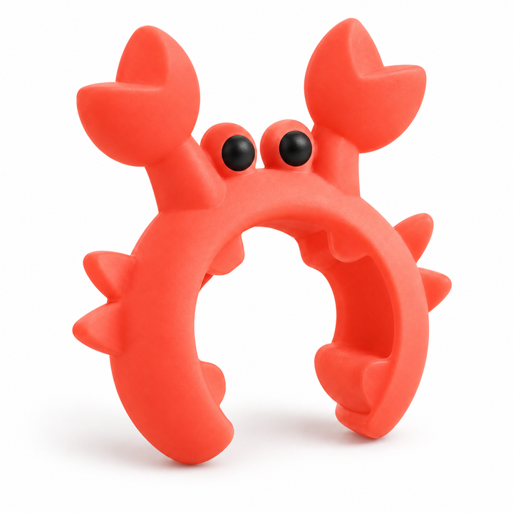 Crab-Shaped Silicone Utensil Clip — 1 Piece — product only