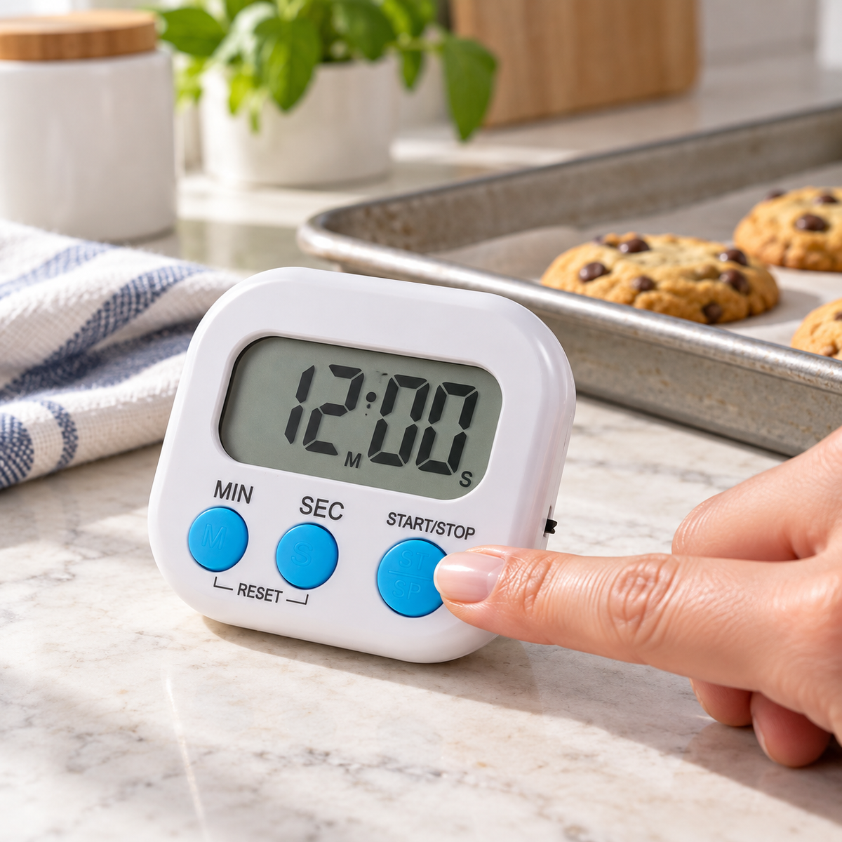 Digital Kitchen Countdown Timer — Magnetic Back, 99 Minutes
