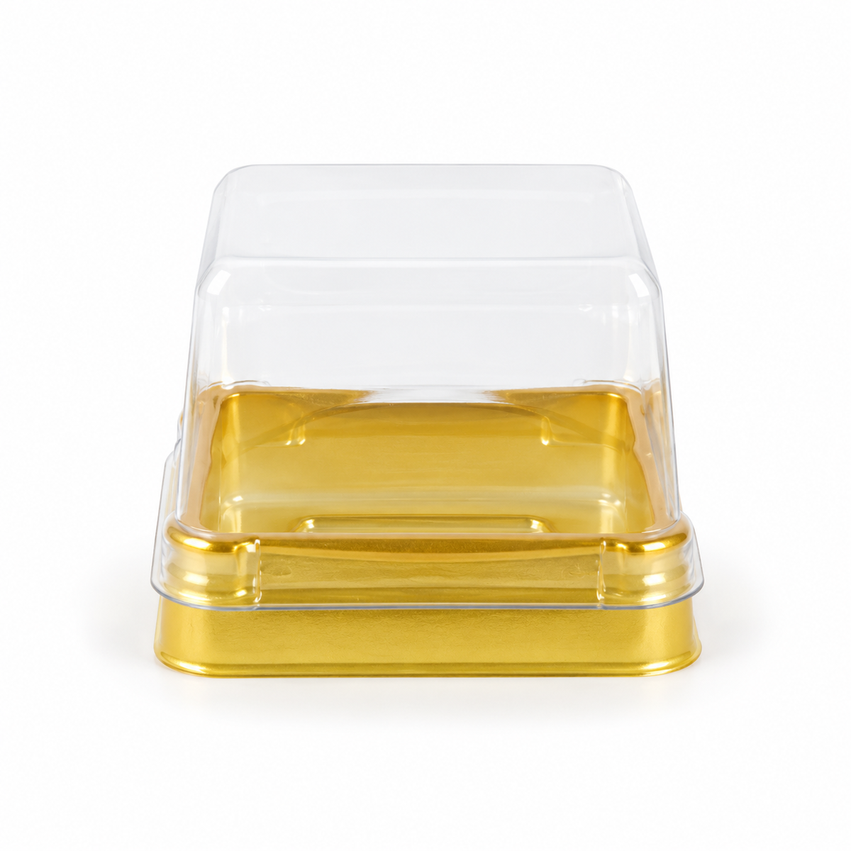 50-Pack Mini Dessert Boxes with Clear Lids — Fluorescence Yellow / as picture