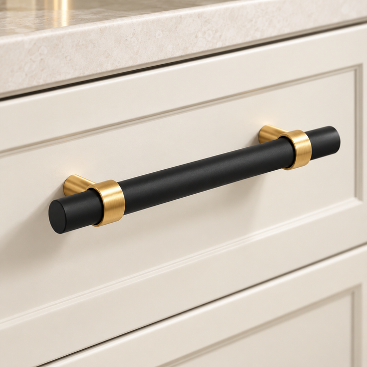 Dooroom Black T-Bar Cabinet Knobs & Pulls