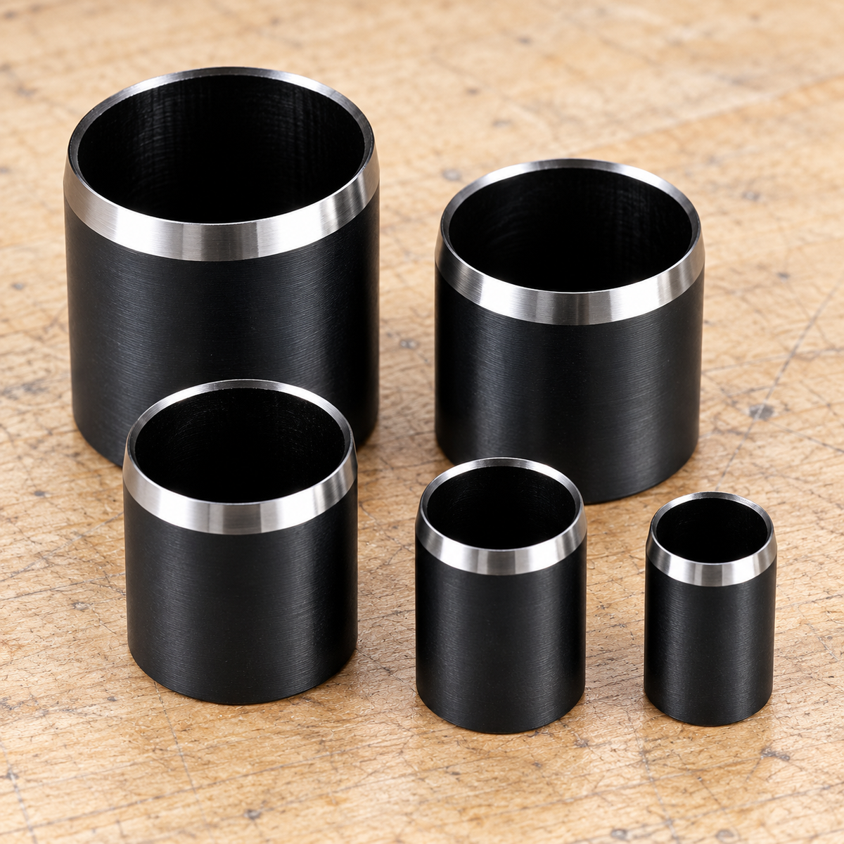 25-Piece Round Hollow Punch Die Set, 1–25 mm