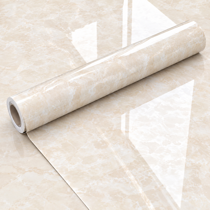 Marble-Effect Self-Adhesive PVC Covering