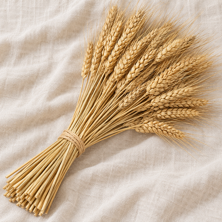 Natural Dried Wheat Stalks, 50 Pieces