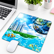 Frutiger Aero Print Mouse Pad, Selected Sizes — BLACK4 design