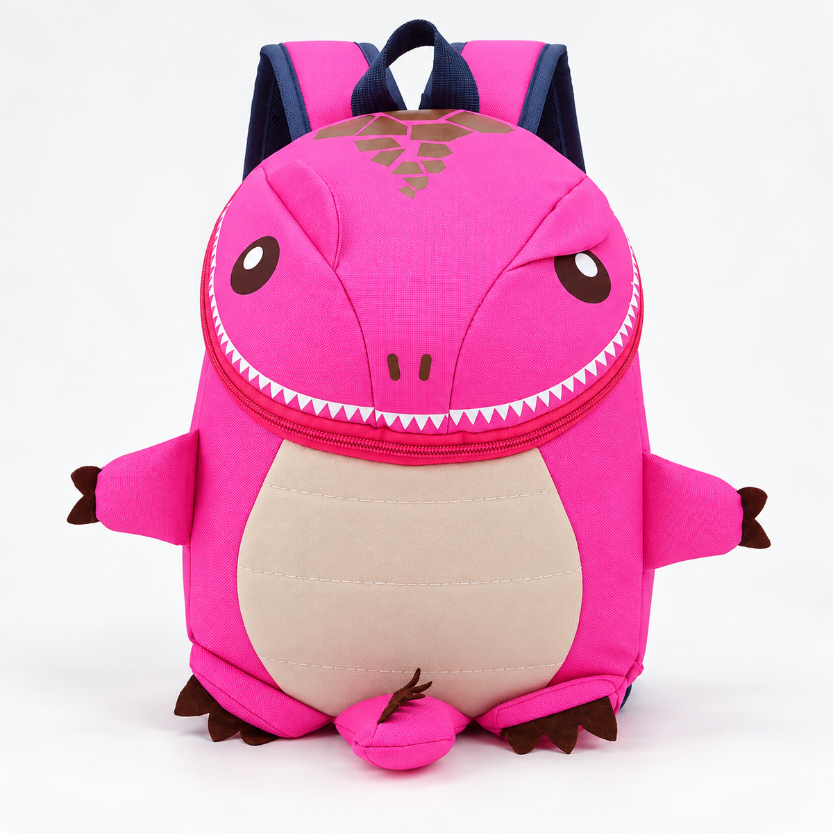 Dinosaur Kids Backpack with Zip Closure — pink / China Mainland