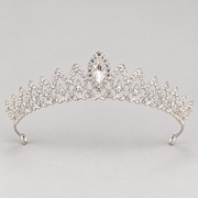 Silver-Tone Rhinestone Bridal Tiaras — Silver 4