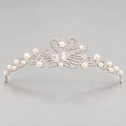 Silver-Tone Rhinestone Bridal Tiaras — Silver 5