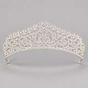 Silver-Tone Rhinestone Bridal Tiaras — Silver 8